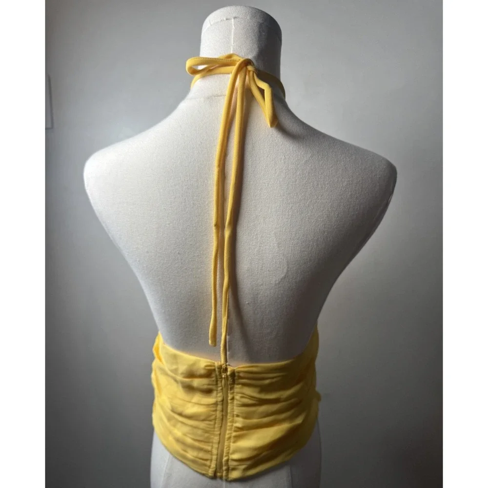 Superdown x Revolve Halter Crop Top Vacation Beach‎ Mexico Vegas Club Sz XL NWT!